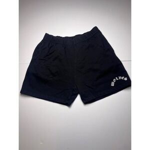 Darc Sport Sweat Shorts Mens XL Black Wolves Graphic Fleece Athletic Pockets